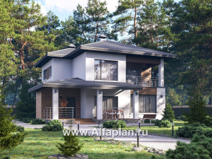 Превью проекта «"Балтийский бриз" - проект современного дома с террасой, 4 спальни,  в скандинавском стиле»